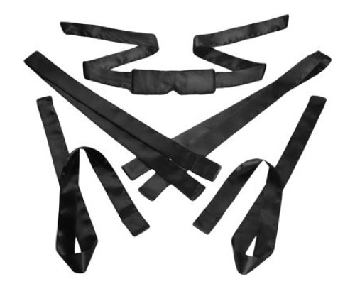 Заказать Бондажный набор из сатиновых лент Bordeaux 5 Piece Satin Bondage Set