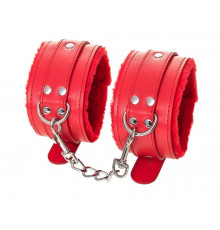 Красные оковы Anonymo из искусственной кожи