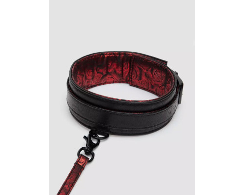 Стильный ошейник с поводком Reversible Faux Leather Collar and Lead