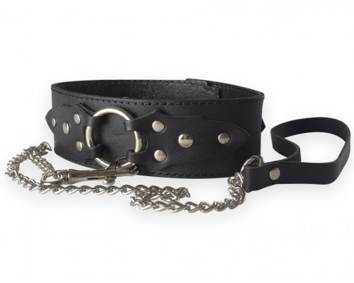 Заказать Широкий кожаный ошейник в готическом стиле