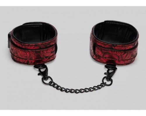 Заказать Красно-черные оковы Reversible Faux Leather Ankle Cuffs