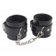 Заказать Черные оковы на ноги Obey Me Leather Ankle Cuffs