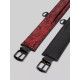 Заказать Красно-черные оковы Reversible Faux Leather Ankle Cuffs