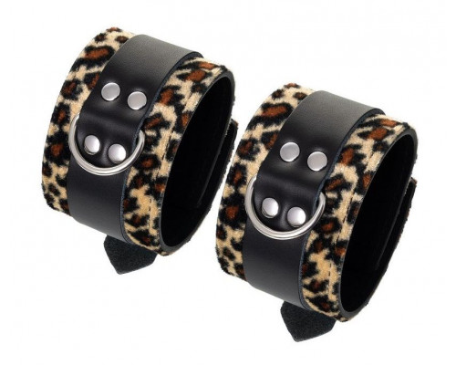 Заказать Наручники Anonymo с анималистическим принтом