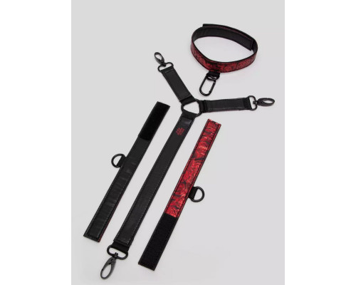 Заказать Ошейник с наручниками Reversible Faux Leather Collar and Wrist