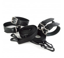 Черный комплект для растяжки на кровати «Новичок»