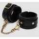 Заказать Черные оковы на ноги Bound to You Faux Leather Ankle Cuffs
