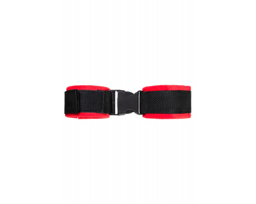 Красно-черные велюровые оковы Anonymo