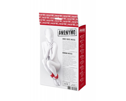 Заказать Красные оковы Anonymo из искусственной кожи