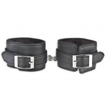 Черные фиксаторы для ног из искусственной кожи