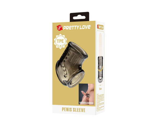 Дымчатая насадка на пенис и мошонку