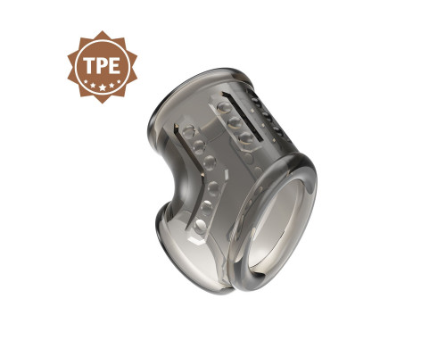 Дымчатая насадка на пенис и мошонку