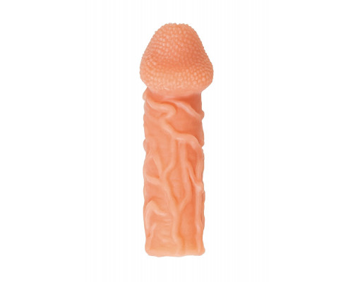 Заказать Телесная закрытая насадка с венками Cock Sleeve Size M - 15,6 см. Заказать Телесная закрытая насадка с венками Cock Sleeve Size M - 15,6 см.