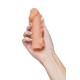 Заказать Телесная закрытая насадка с шишечками Cock Sleeve 008 Size S - 13,8 см.