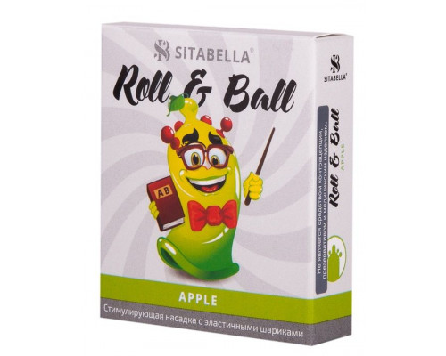 Заказать Стимулирующий презерватив-насадка Roll   Ball Apple