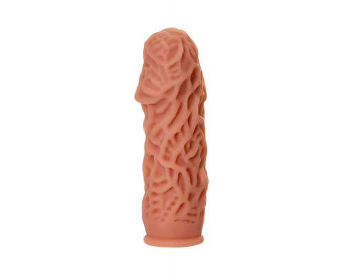 Заказать Насадка на фаллос с рельефными складочками Extreme Sleeve 012 M-size - 14,7 см.