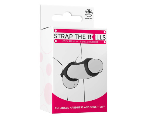 Черная эрекционная насадка Strap The Balls