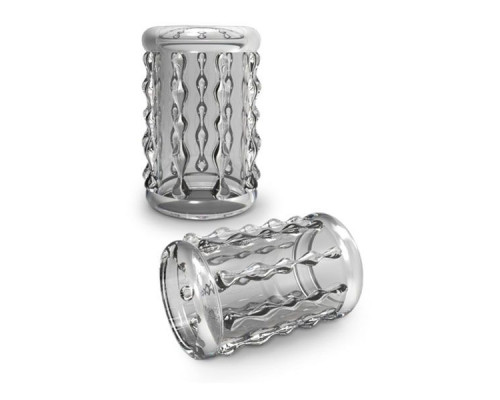 Заказать Прозрачная насадка с бороздками STAY HARD COCK SLEEVE 04 CLEAR