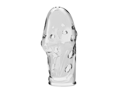 Прозрачная насадка на пенис Booker - 8 см.