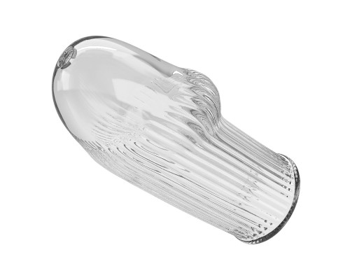 Прозрачная насадка на пенис Huel - 9 см.