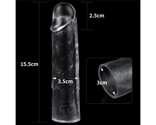 Заказать Прозрачная насадка-удлинитель Flawless Clear Penis Sleeve Add 1 - 15,5 см.