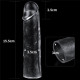 Заказать Прозрачная насадка-удлинитель Flawless Clear Penis Sleeve Add 1 - 15,5 см.