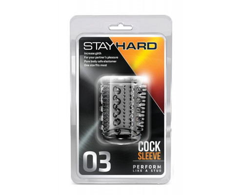 Заказать Прозрачная насадка с шипами и шишечками STAY HARD COCK SLEEVE 03 CLEAR Заказать Прозрачная насадка с шипами и шишечками STAY HARD COCK SLEEVE 03 CLEAR