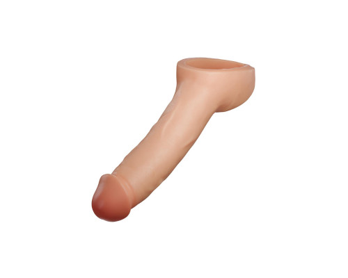 Телесная насадка-удлинитель Thrive 8.75 Inch Realistic Penis Extender Sleeve - 22,2 см.