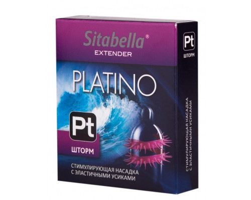 Заказать Стимулирующая насадка со спиралью из усиков Platino  Шторм