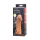Заказать Телесная закрытая насадка с венками Cock Sleeve Size M - 15,6 см.