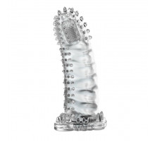 Насадка-удлинитель с пупырышками, усиками и вибропулькой