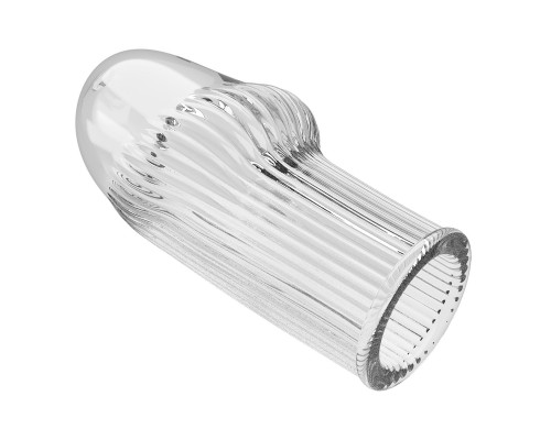 Прозрачная насадка на пенис Huel - 9 см.