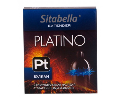 Заказать Стимулирующая насадка с усиками Platino  Вулкан