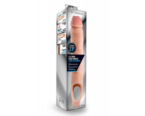 Заказать Телесная насадка на пенис 11.5 Inch Cock Sheath Penis Extender - 29,2 см.