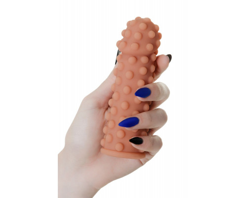 Заказать Насадка на фаллос с бугорками по поверхности Extreme Sleeve 002 S-size - 12,7 см.