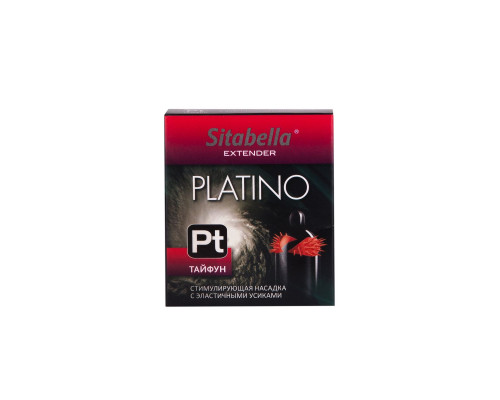 Заказать Стимулирующая насадка с шипиками по бокам Platino  Тайфун