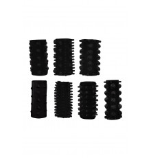 Набор из 7 черных насадок PENIS SLEEVES SET
