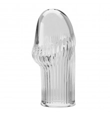 Прозрачная насадка на пенис Huel - 9 см.