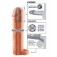 Заказать Телесная насадка с кольцом Perfect 2  Extension with Ball Strap - 19 см.
