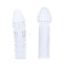 Комплект из 2 прозрачных насадок на пенис PENIS EXTENDER PACK