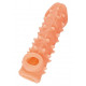 Заказать Телесная закрытая насадка с пупырышками Cock Sleeve Size L - 17,6 см.