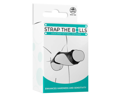 Черная насадка-стимулятор Strap The Balls