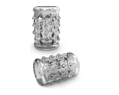 Заказать Прозрачная насадка с капельками STAY HARD COCK SLEEVE 05 CLEAR