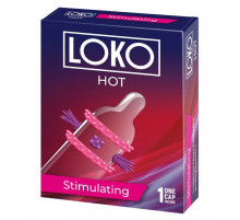 Стимулирующая насадка на пенис LOKO HOT с возбуждающим эффектом