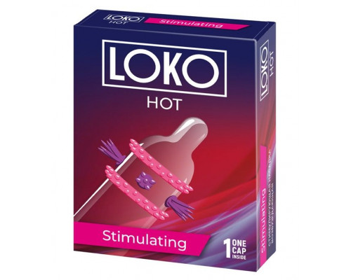 Заказать Стимулирующая насадка на пенис LOKO HOT с возбуждающим эффектом
