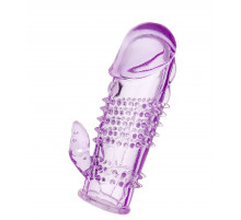 Фиолетовая насадка с коготком и шипами - 13 см.