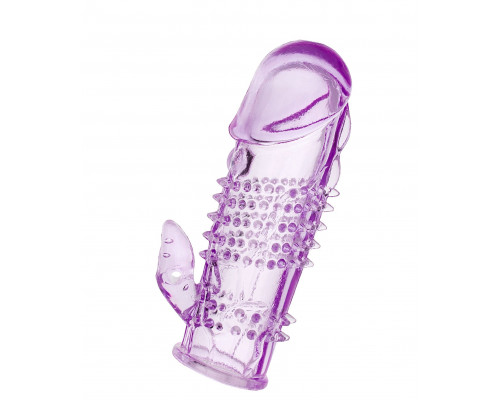 Фиолетовая насадка с коготком и шипами - 13 см.