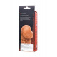 Заказать Телесная закрытая насадка с венками Cock Sleeve Size L - 17,6 см.
