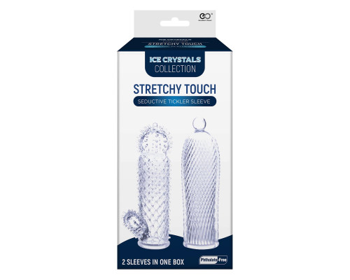 Набор из 2 прозрачных насадок на член Seductive Tickler Sleeves