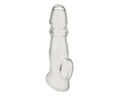 Заказать Прозрачная насадка для пениса Girthy Penis Enhancing Sleeve Extension - 17,1 см.